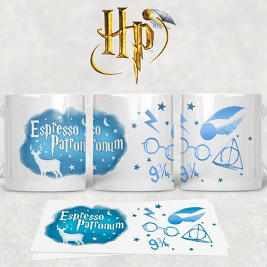 Kit Diseños Plantillas Tazas Harry Potter Sublimación Mod 4 4