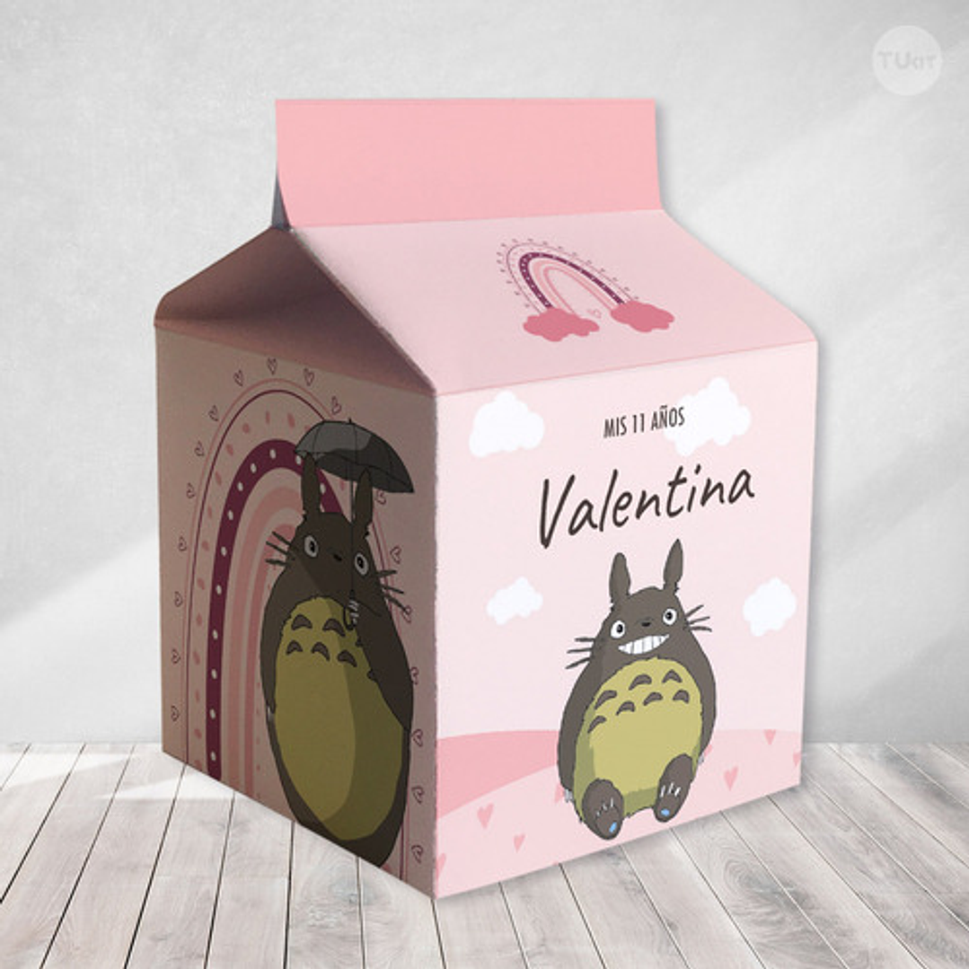 Kit Imprimible Mi Vecino Totoro Rosa Tukit 9