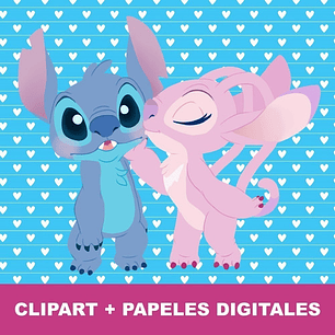 Kit Lilo Y Stitch Cliparts Imágenes Png Y Papeles Digitales