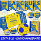 Kit Imprimible Boca Fútbol Editable Decoración Candy Bar - Miniatura 2