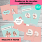 Kit Imprimible Cuaderno De Recetas Editable +   - Miniatura 4