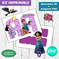 Kit Imprimible Letras 3d Editables Encanto Disney - Miniatura 2