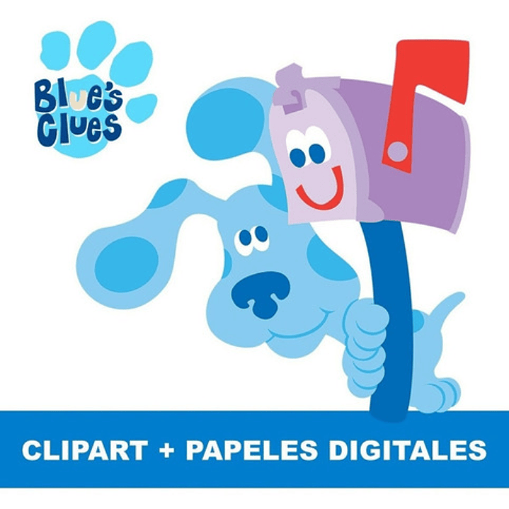 Kit Digital Las Pistas De Blue Clipart Png + Papel Digital 2