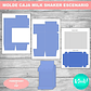 Kit Imprimible Molde Caja Milk Shaker Escenario Editable - Miniatura 3