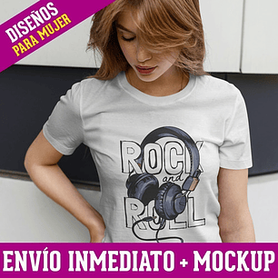 Plantillas Diseños Remeras Mujer P/ Sublimación Mockups M20
