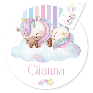 Kit Imprimible Unicornio - Candy Bar Tukit