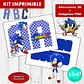 Kit Imprimible Letras 3d  Editables +   Sonic - Miniatura 2