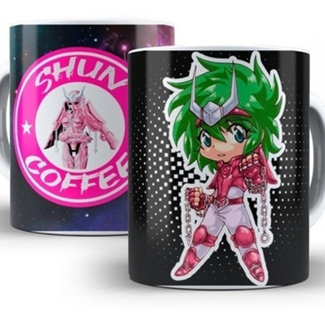 Diseños Plantillas Tazas Caballeros Del Zodiaco Sublimación 7