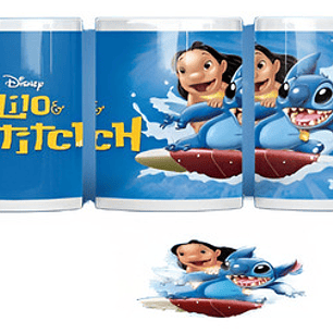 Kit Diseños Plantillas Tazas Stitch Ohana Sublimación M1