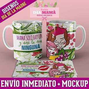 Diseños Plantillas Para Tazas Día De La Madre Sublimación M6
