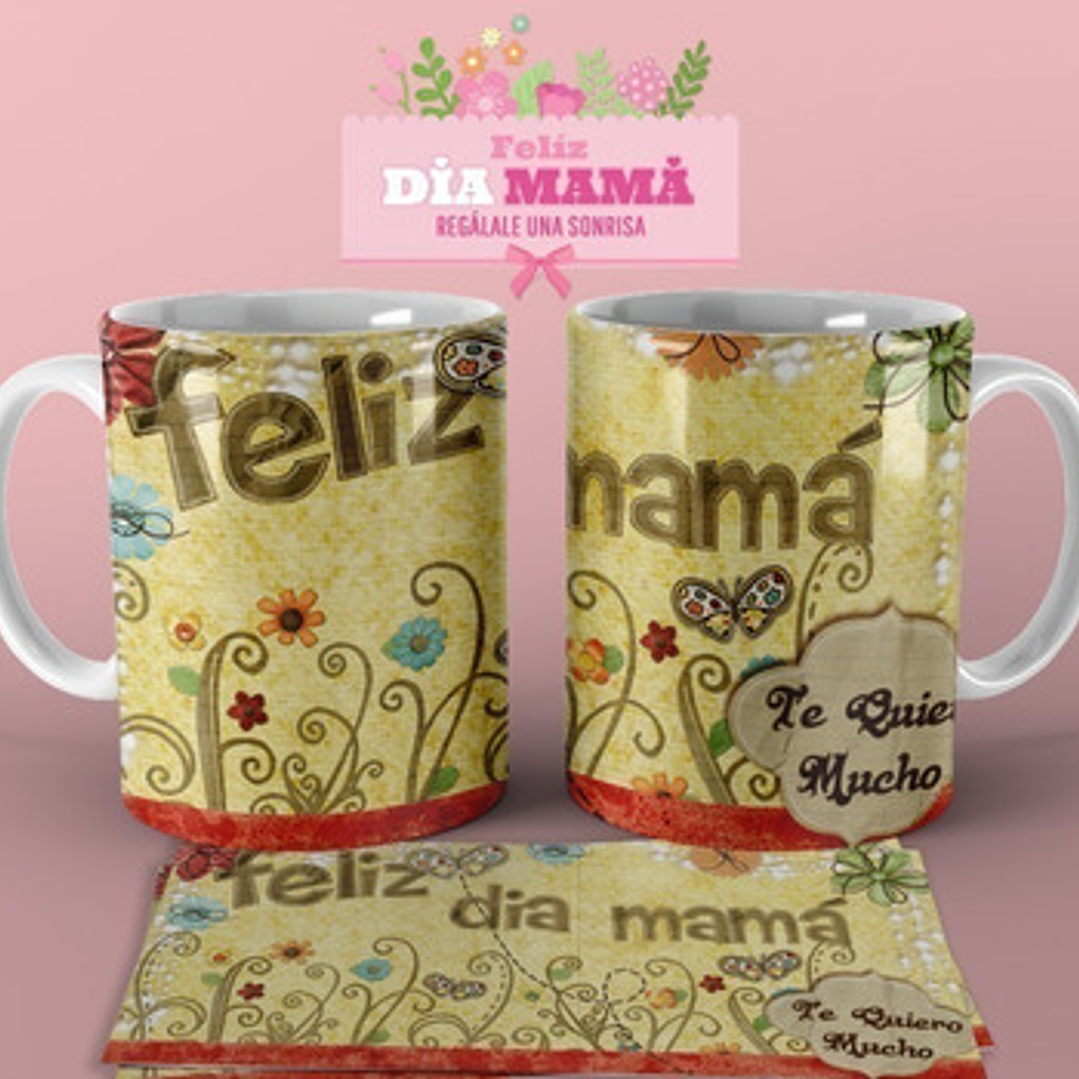 Diseños Plantillas Para Tazas Día De La Madre Sublimación M6 4