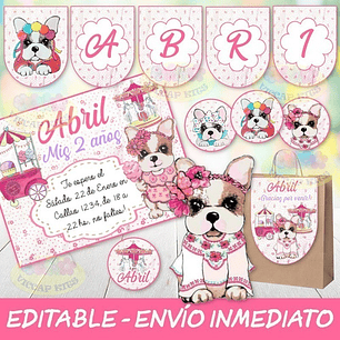 Kit Imprimible Simones Invitaciones Candy Bar 100% Editable