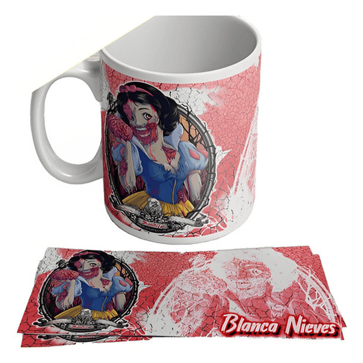 Kit Diseños Plantillas Tazas Princesas Disney Halloween 1