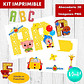 Kit Imprimible Letras 3d Editables Plim Plim Abecedario - Miniatura 2