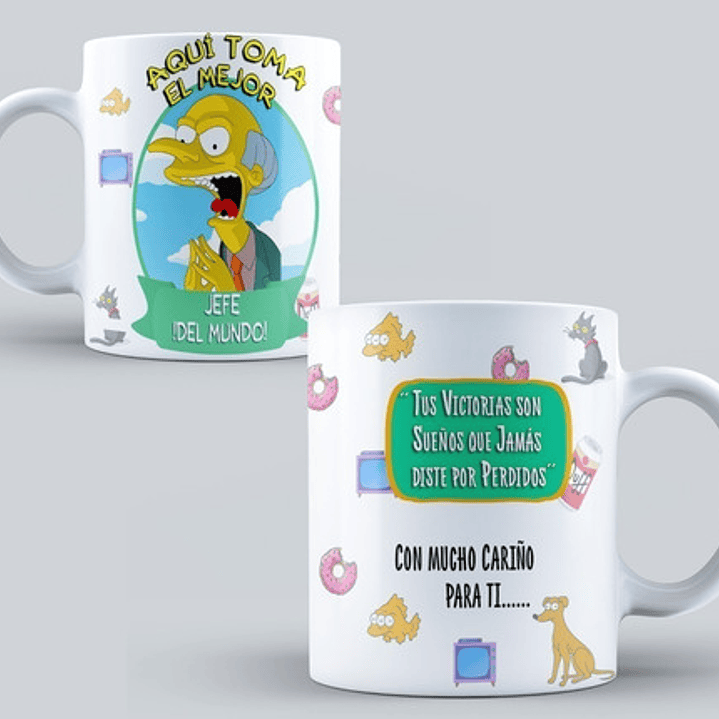 Kit Diseños Plantillas Tazas Los Simpsons Sublimación M2 10