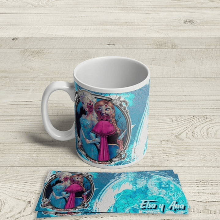 Kit Diseños Plantillas Tazas Princesas Disney Halloween 6