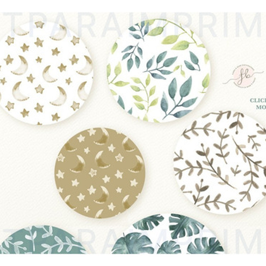 Kit Imágenes Png Cliparts Animales Safari Selva Acuarela 01 6