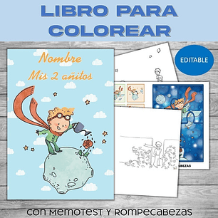 Pintar Personalizable Para Imprimir El Principito