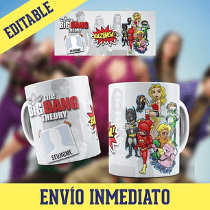 Diseños Plantillas Tazas The Big Bang Theory Sublimación