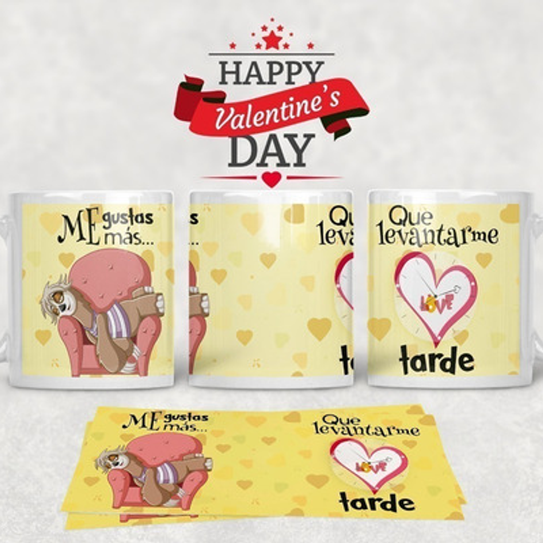 Kit Diseños Plantillas Tazas San Valentin Amor Sublimación 9