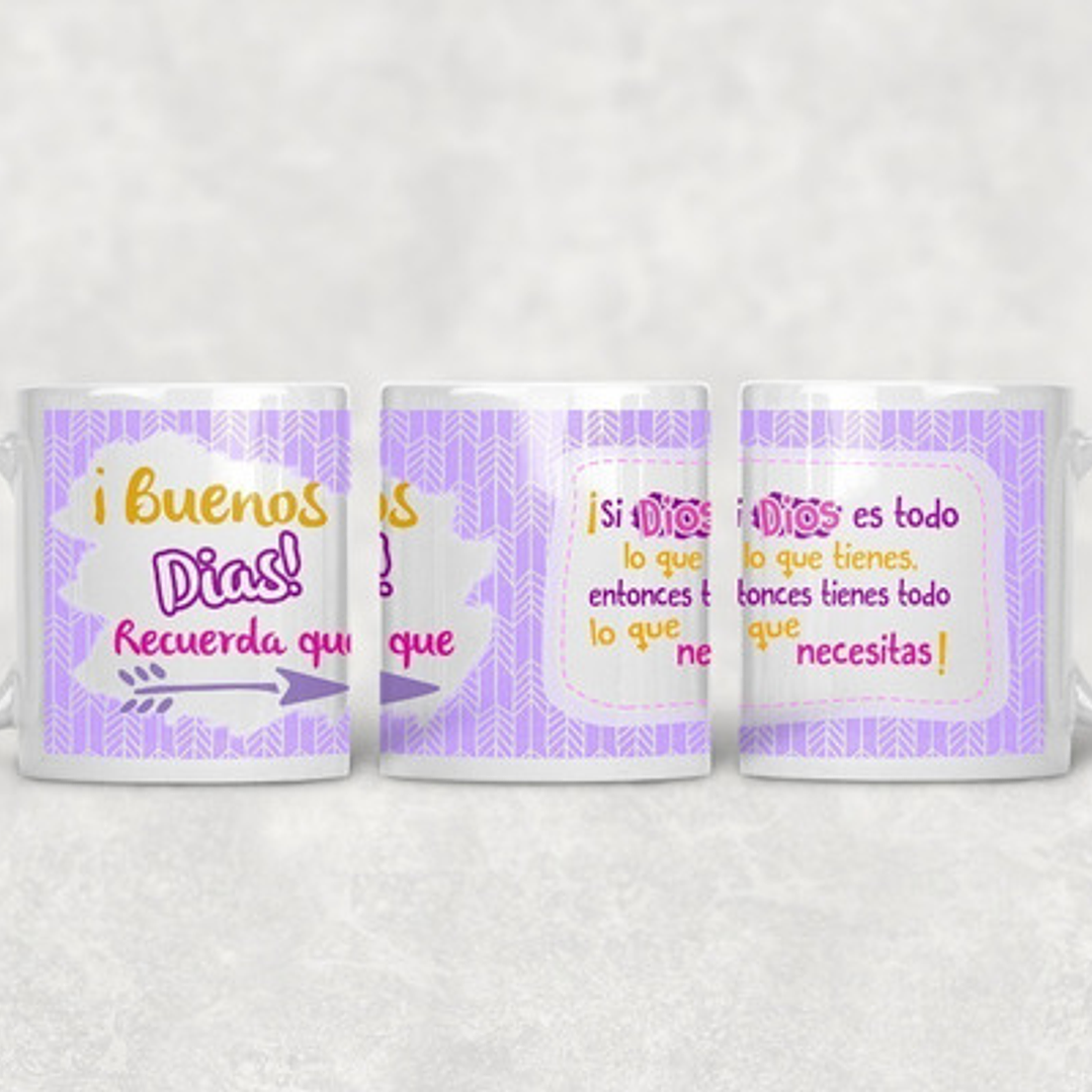 Kit Diseños Plantillas Tazas Religión Dios Sublimación M1 8