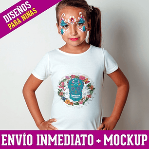 Diseños Plantillas Para Remeras Niñas Sublimación M18