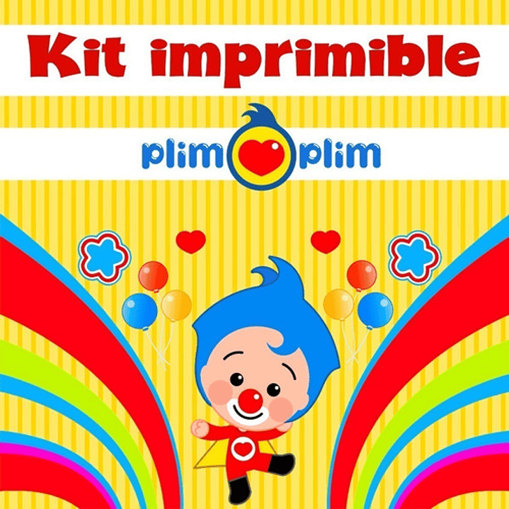 Kit De Plim Plim Para Cumpleaños Imprimible 100% Editable  1