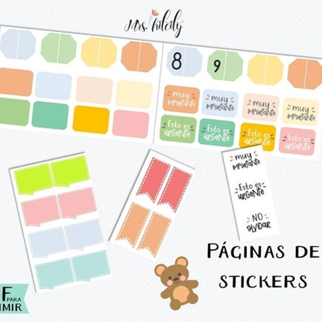 Kit Imprimible Agenda De Embarazo Diario Embarazada Control 3