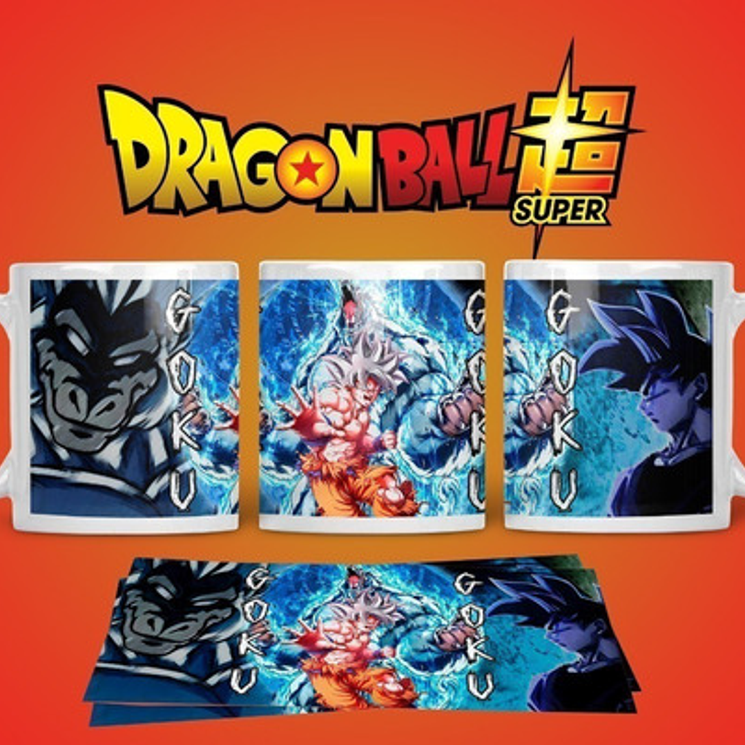 Diseños Plantillas Tazas Dragon Ball Super Sublimación M4 3