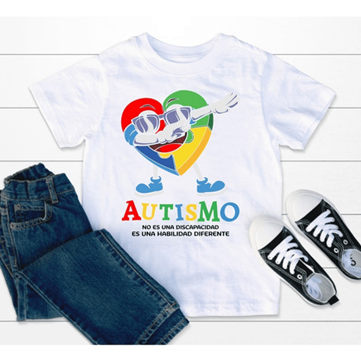 Diseños Autismo Sublimar Remeras Adultos Niños Plantillas #1 5
