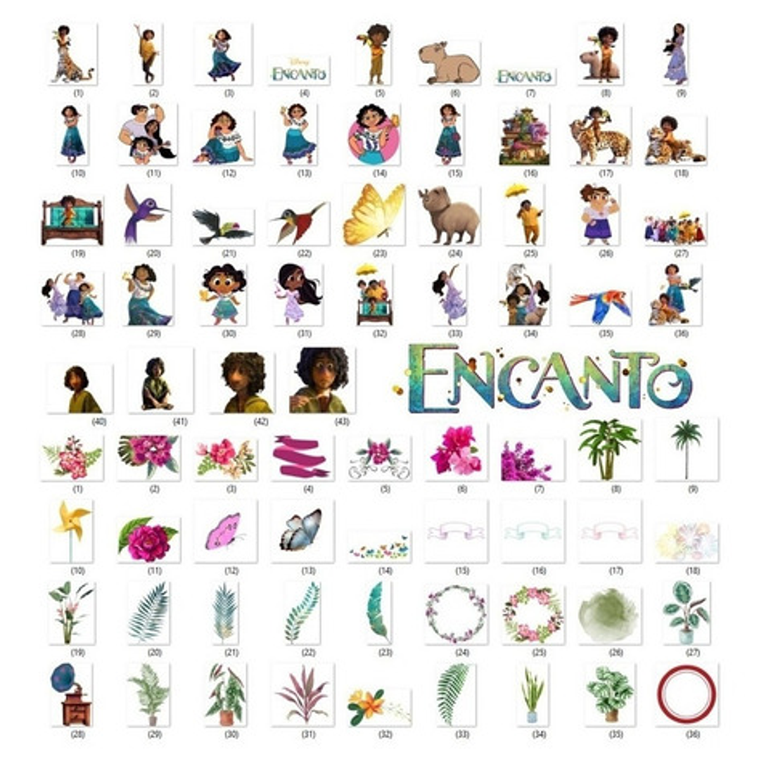 Super Kit Digital Encanto Disney Clipart Png Papeles Fondos 5