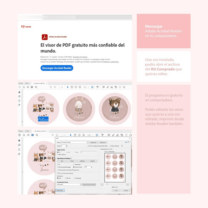 Kit Imprimible Mariposas Celestes Tukit 6