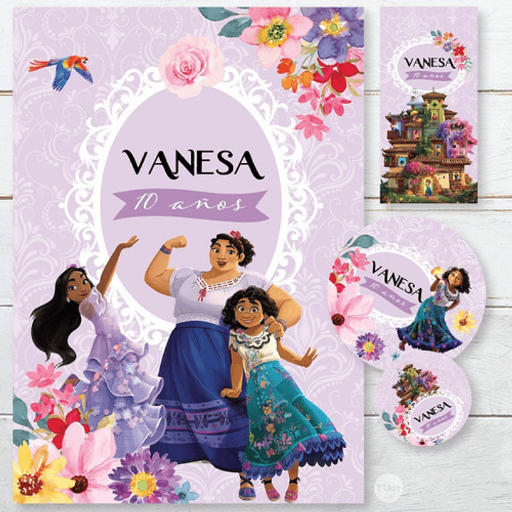 Kit Imprimible Cumpleaños Encanto Tukit 2