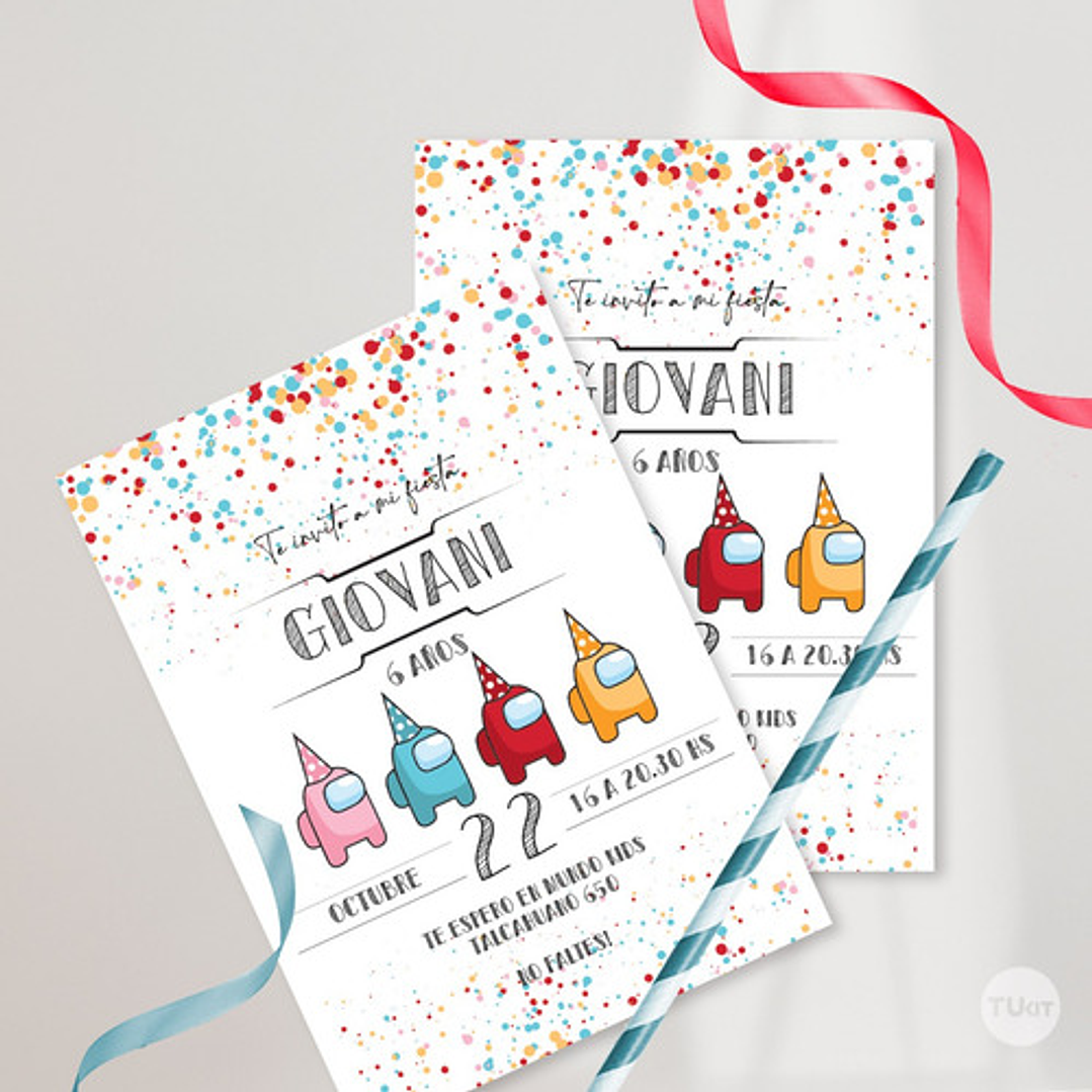 Kit Imprimible Among Us Amongus Cumpleaños Tukit 4