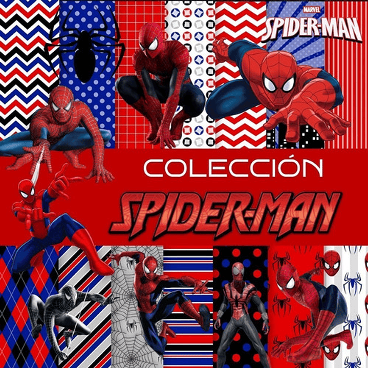 Kit Colección Hombre Araña Clipart Y Papeles Spiderman 1