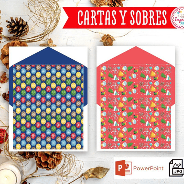 Kit Imprimible Navidad Cartas A Papá Noel Con Sobres 4