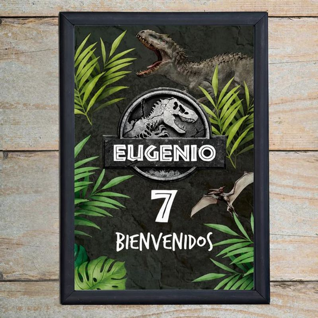 Kit Imprimible Jurassic World, Dinosaurios, Editable en Pdf 1