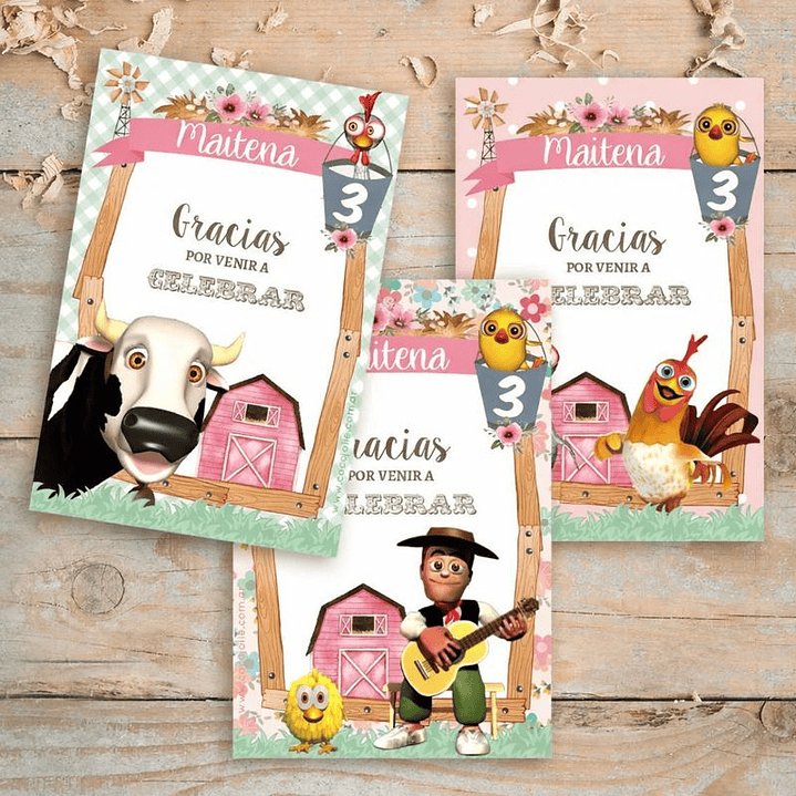 Kit Imprimible La Granja De Zenón Nena Rosa Editable  1