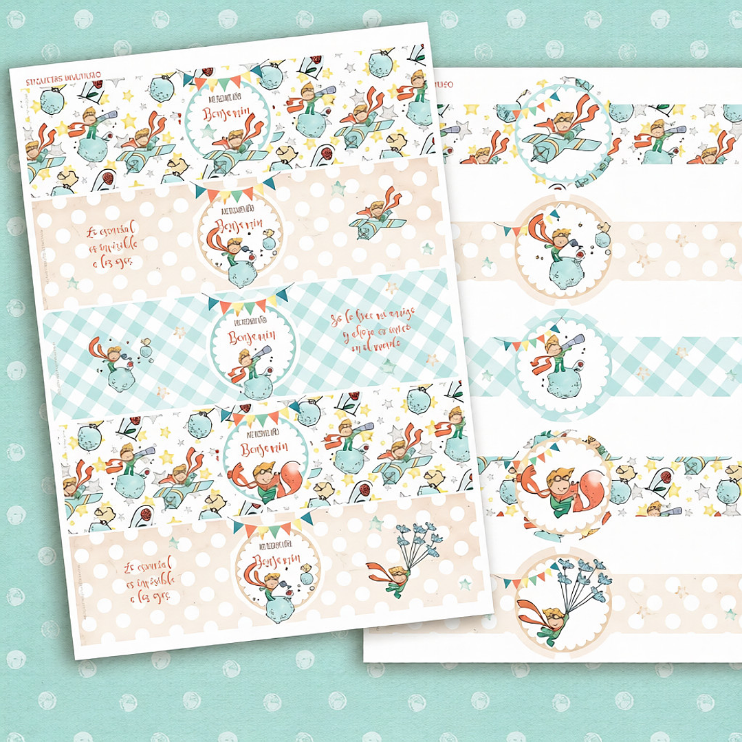 Kit Imprimible El Principito Texto Editable en PDF 4