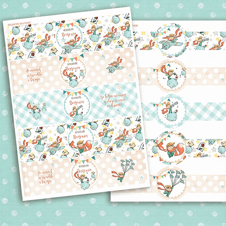 Kit Imprimible El Principito Texto Editable en PDF 4