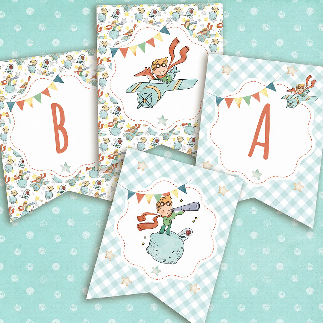 Kit Imprimible El Principito Texto Editable en PDF 5