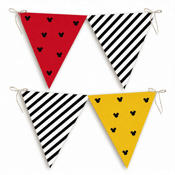 Kit Imprimible Mickey,  Mickey Mouse Cumpleaños Editable Pdf 2