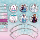 Kit Imprimible Frozen, Anna Y Elsa, Frozen 2, Editable Pdf Cumpleaños - Miniatura 4