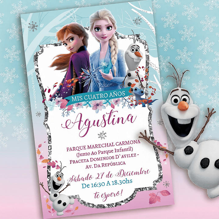 Kit Imprimible Frozen, Anna Y Elsa, Frozen 2, Editable Pdf Cumpleaños 6
