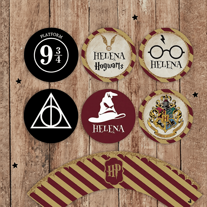 Kit Imprimible Harry Potter Editable con Pdf Cumpleaños 3