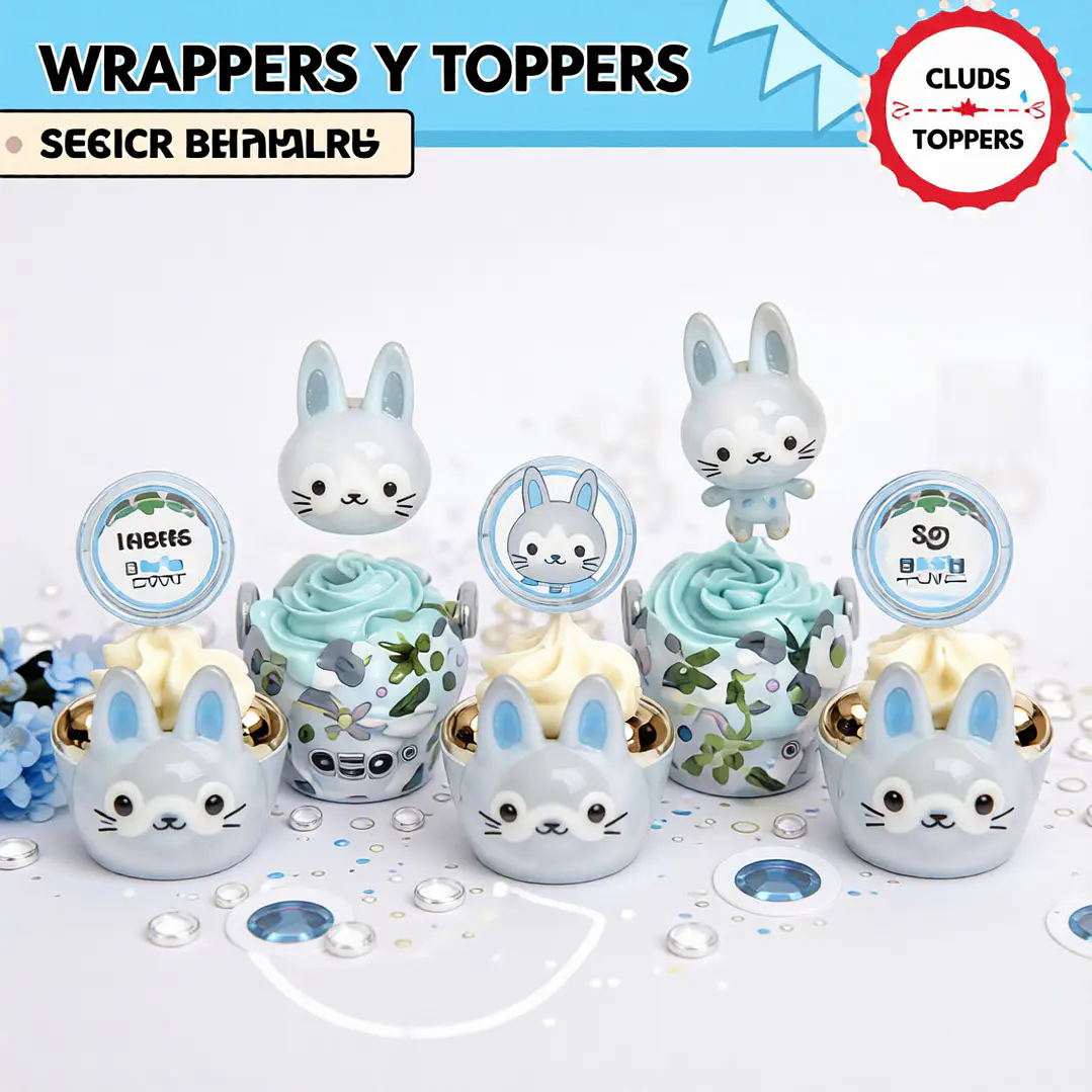 Conejito: wrappers y toppers Descarga GRATIS 3