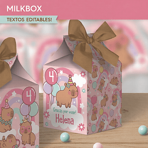 Capibara rosa: milkbox Descarga GRATIS