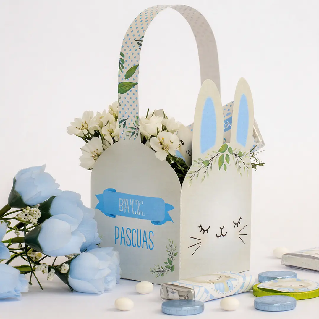 Conejito: cajita con forma Descarga GRATIS 3