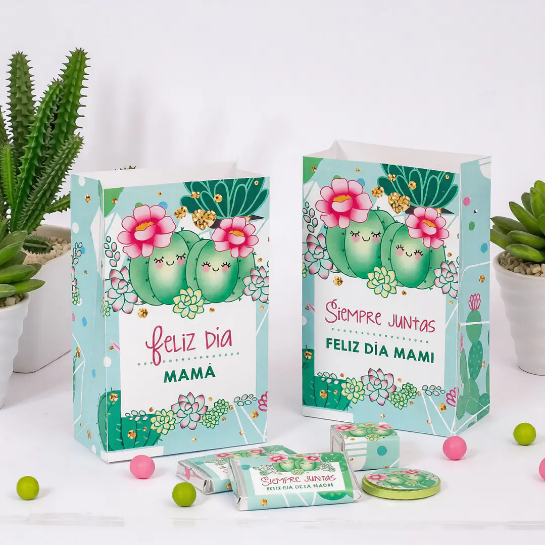 Cactus: bolsa sorpresita para imprimir Descarga GRATIS 4
