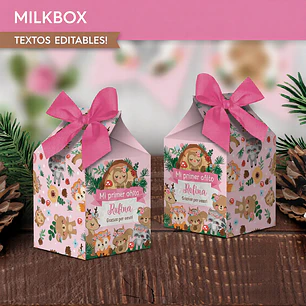 Animales del bosque rosa: milkbox Descarga GRATIS